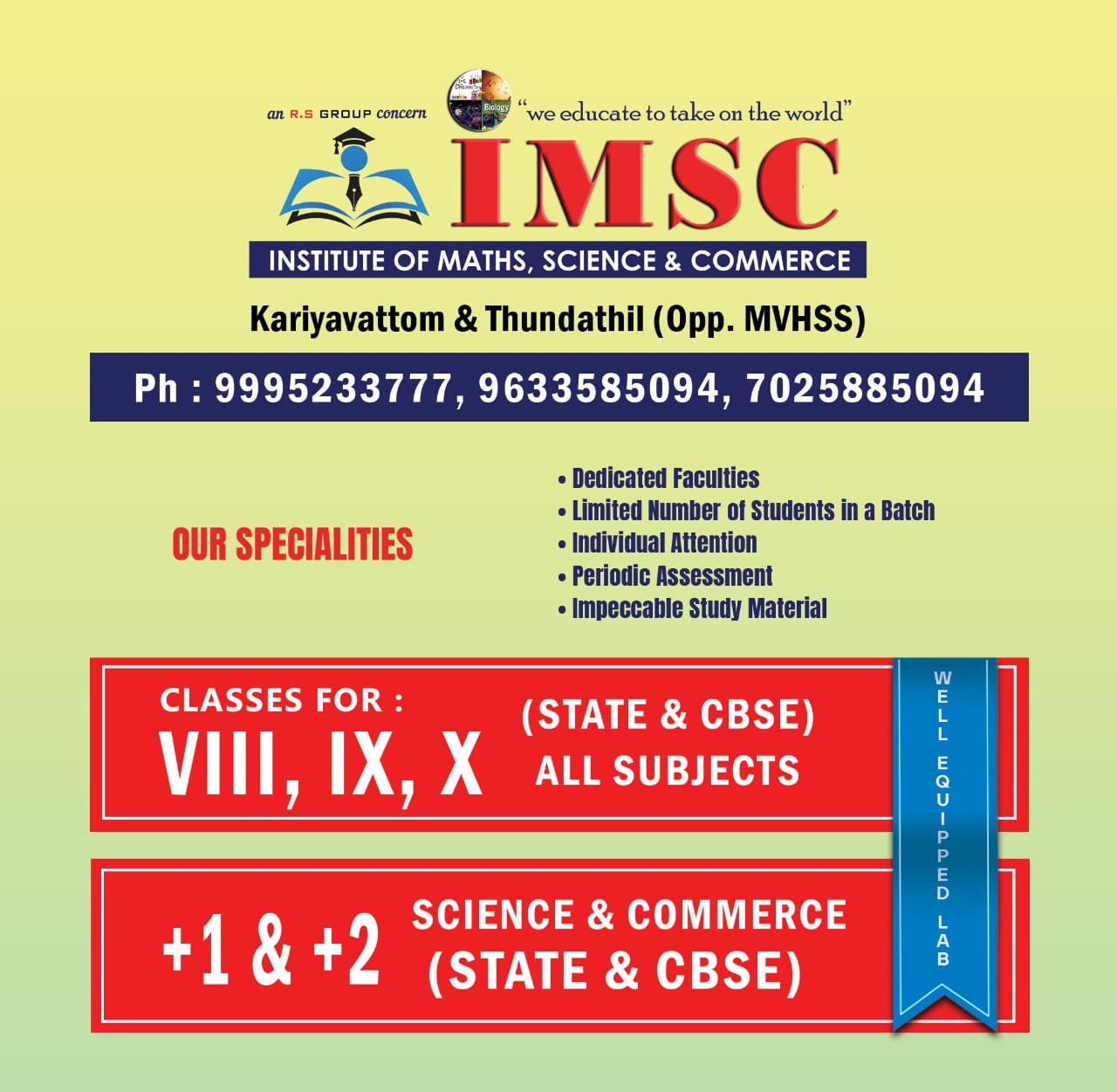 IMSC Institute Of Maths Science & Commerce.